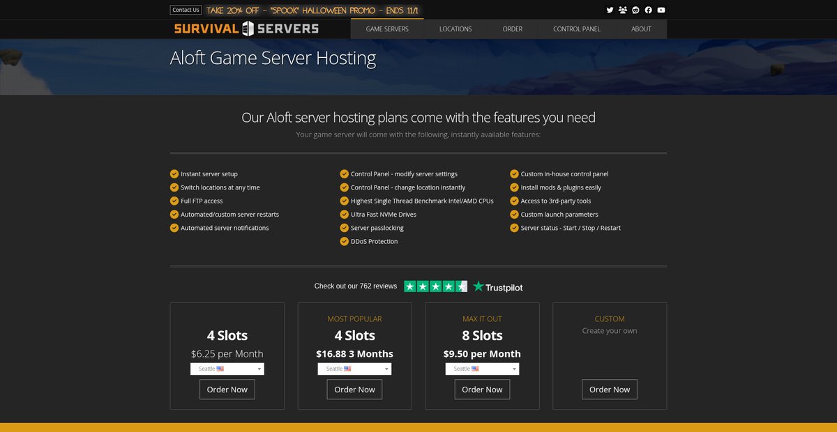 Aloft Server Hosting | Survival Servers Screenshot