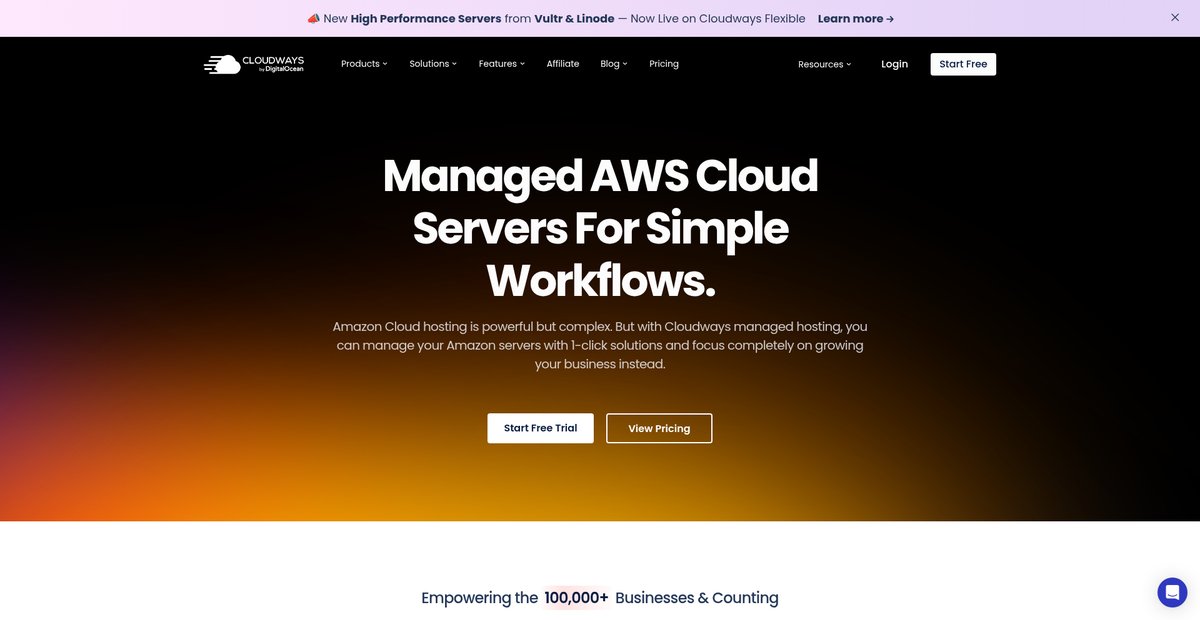 Managed AWS, Amazon Cloud Hosting Simplified Screenshot