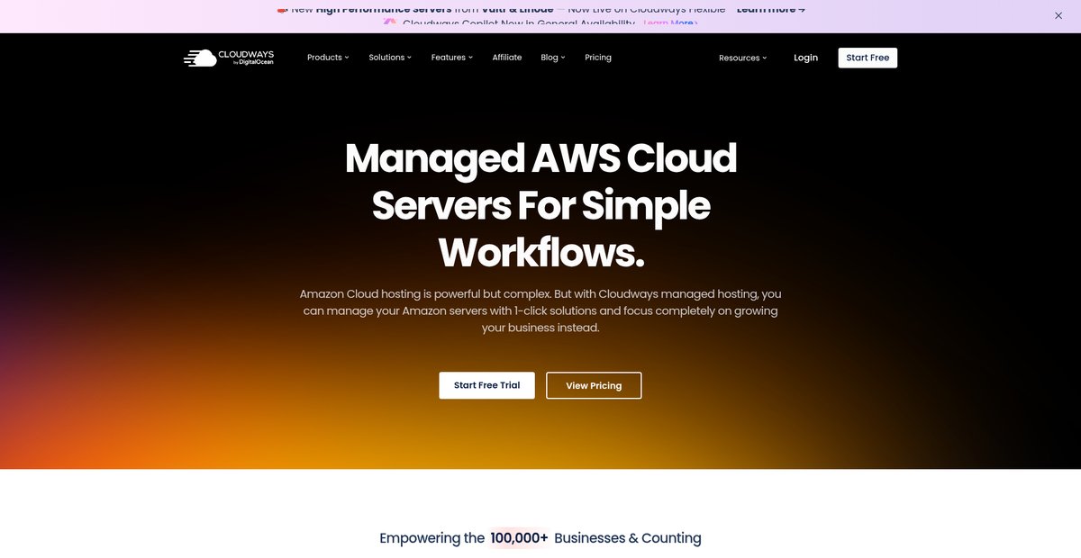 Managed AWS, Amazon Cloud Hosting Simplified Screenshot
