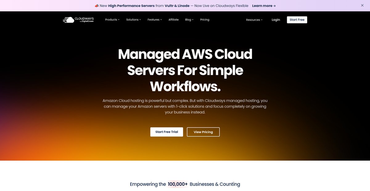Managed AWS, Amazon Cloud Hosting Simplified Screenshot