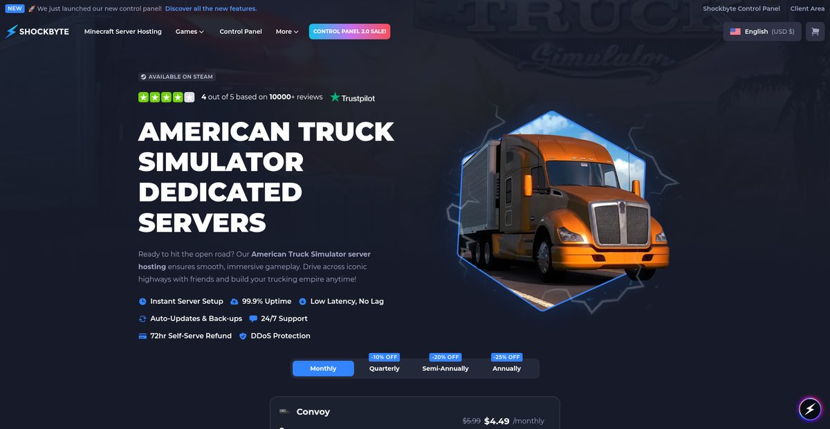 American Truck Simulator Dedicated Servers Screenshot