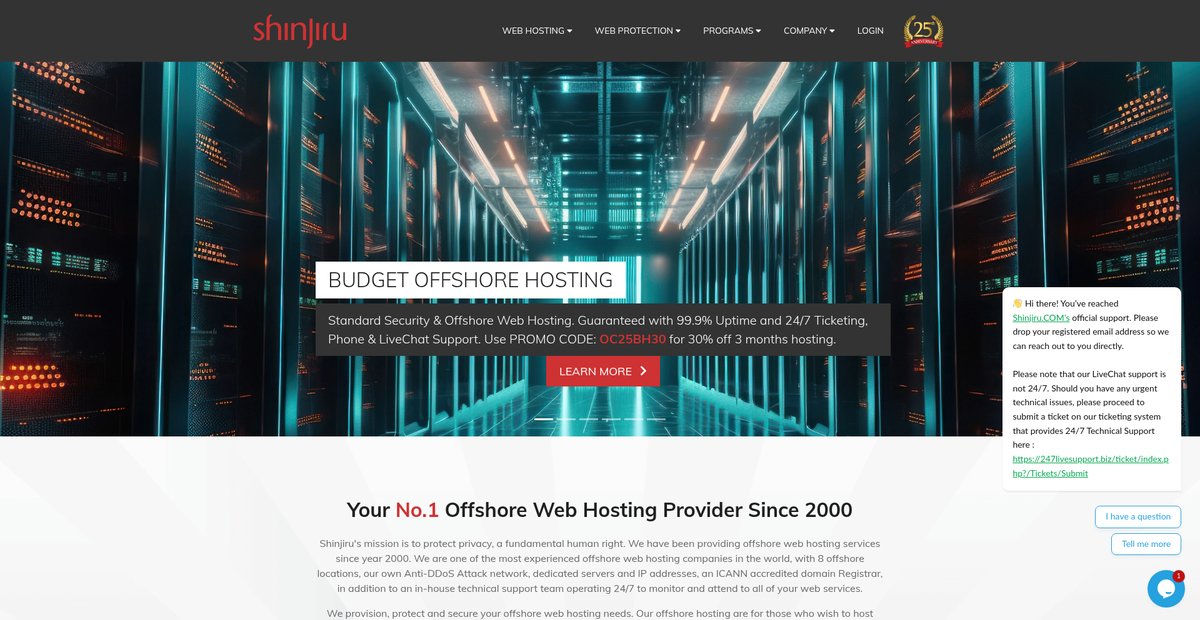 Offshore Dedicated Server Offshore Web Hosting Bitcoin ... Screenshot