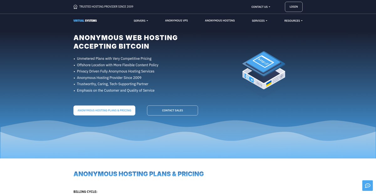 Anonymous Web Hosting — Use Pseudonym & Private ... Screenshot