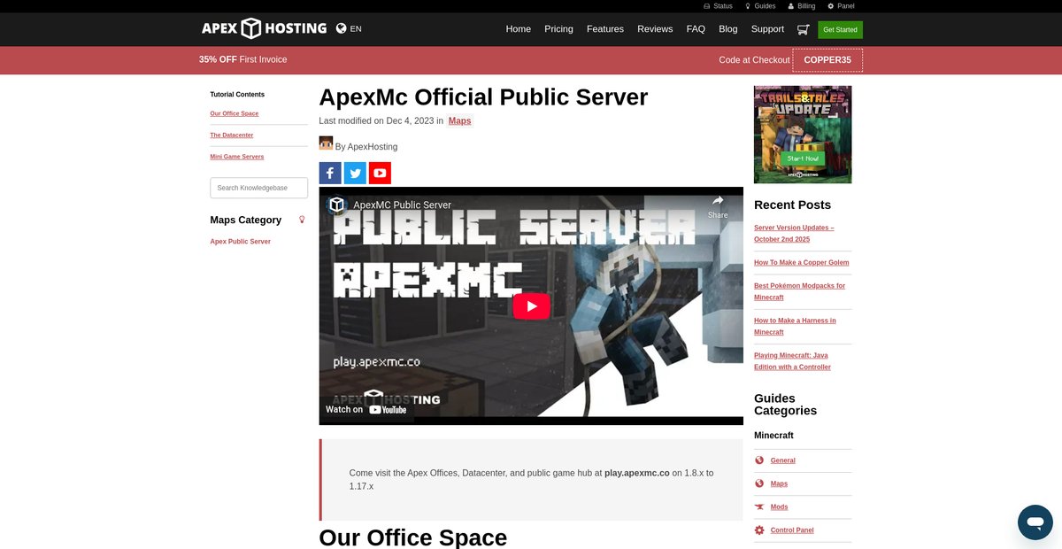 ApexMc Official Public Server Screenshot