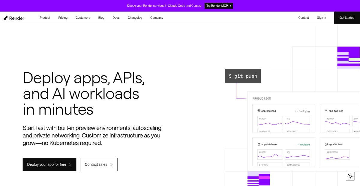 Render: Cloud Application Platform Screenshot