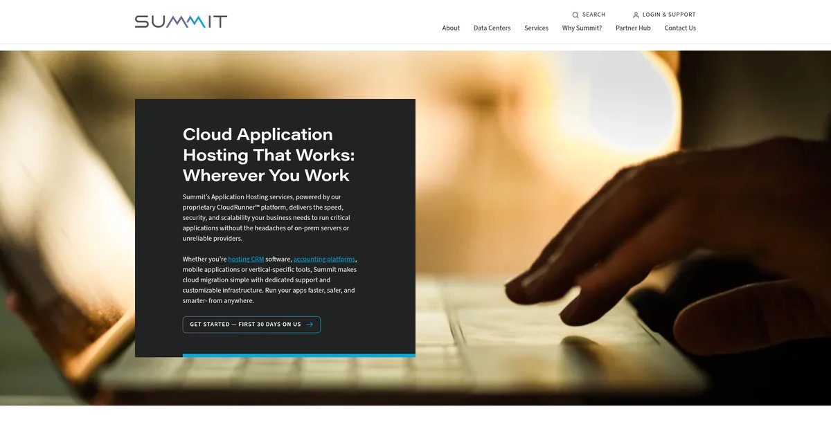 Application Hosting | Summit Screenshot