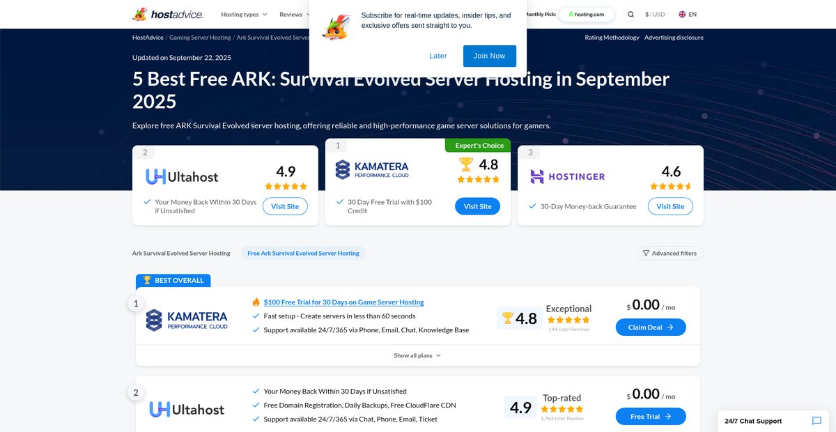 5 Best Free ARK: Survival Evolved Server Hosting (Sep ... Screenshot