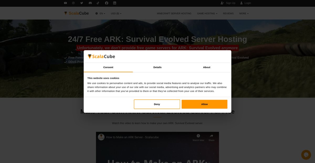 Free ARK: Survival Evolved Server Hosting 24/7 Screenshot