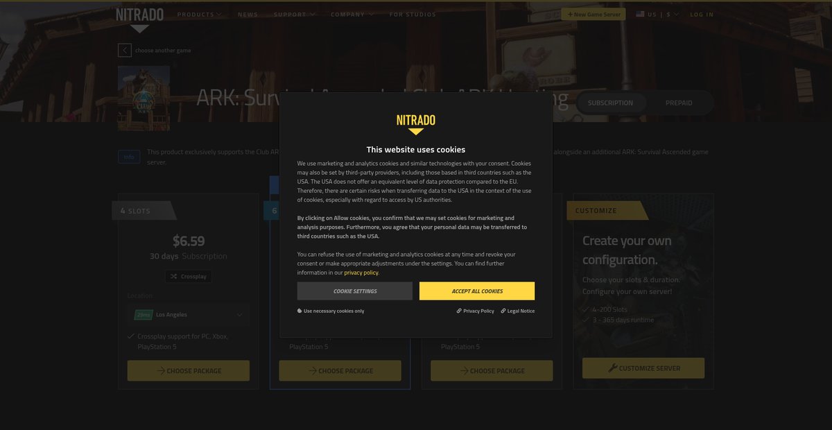 Nitrado Gameserver Screenshot