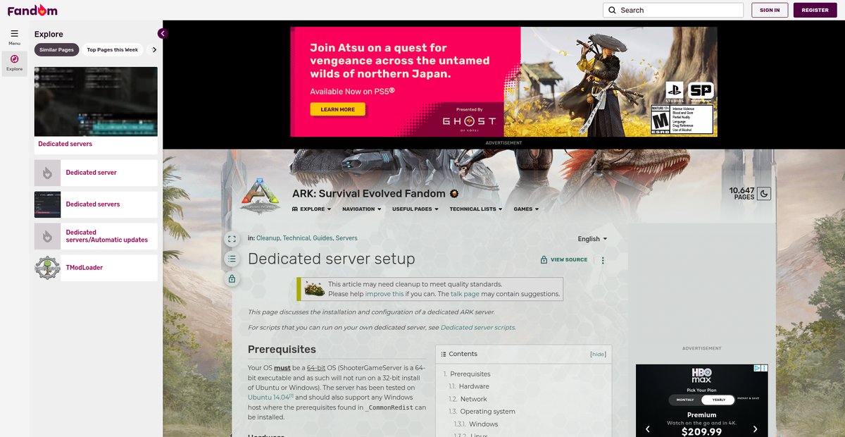 Dedicated server setup - ARK: Survival Evolved Wiki - Fandom Screenshot