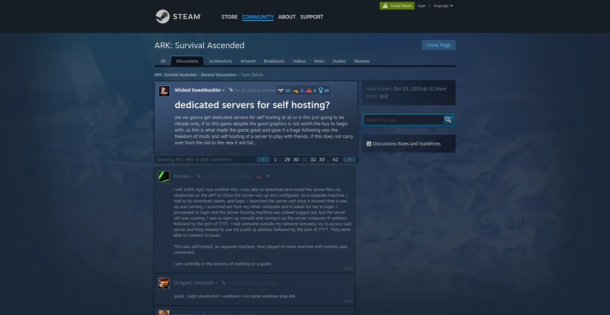 dedicated servers for self hosting? :: ARK: Survival ... Screenshot