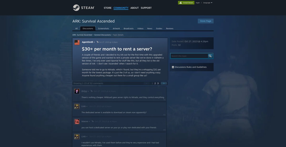 $30+ per month to rent a server? :: ARK: Survival ... Screenshot