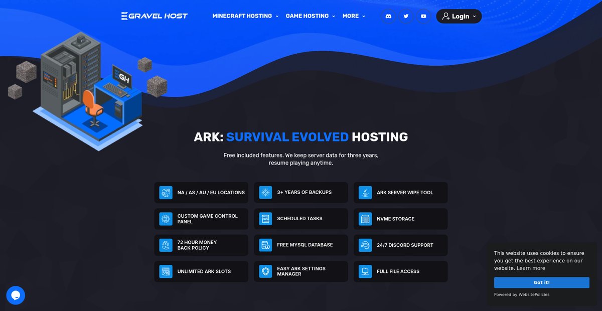 Survival Evolved Hosting, ARK Crossplay Server Hosting Screenshot