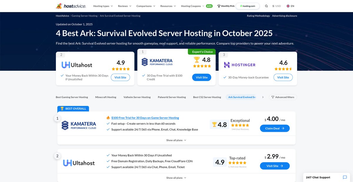 6 Best Ark: Survival Evolved Server Hosting (Jul 2025) Screenshot