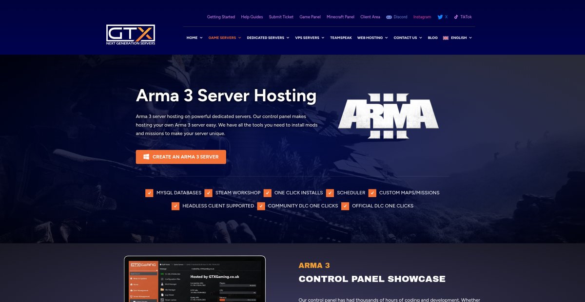Arma 3 Server Hosting Screenshot
