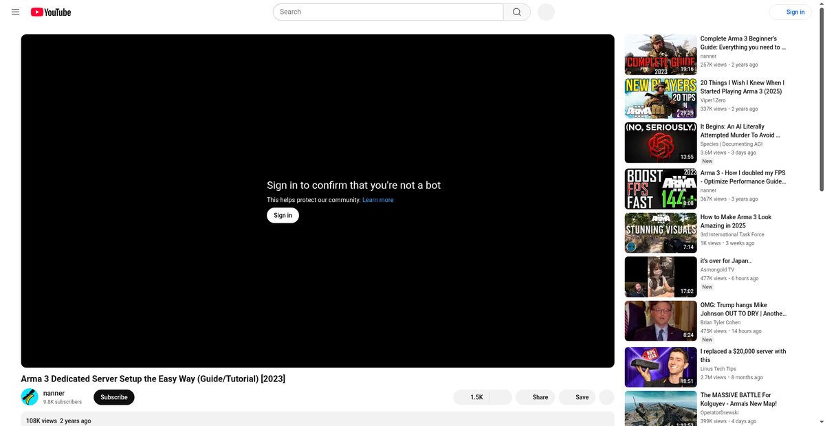 Arma 3 Dedicated Server Setup the Easy Way (Guide ... Screenshot