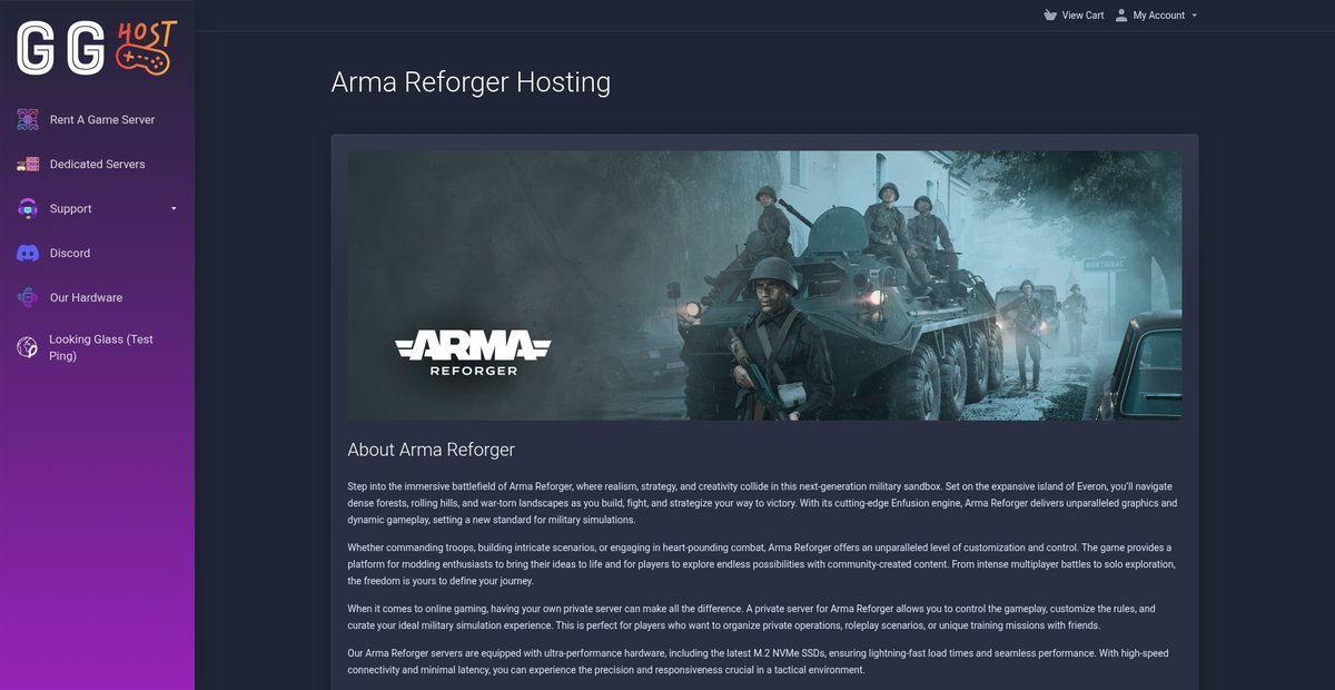 Arma Reforger Server Hosting – Tactical & Low Latency  | GG Host Screenshot