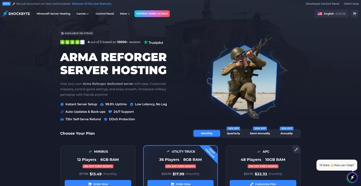 Arma Reforger Server Hosting | Shockbyte Screenshot