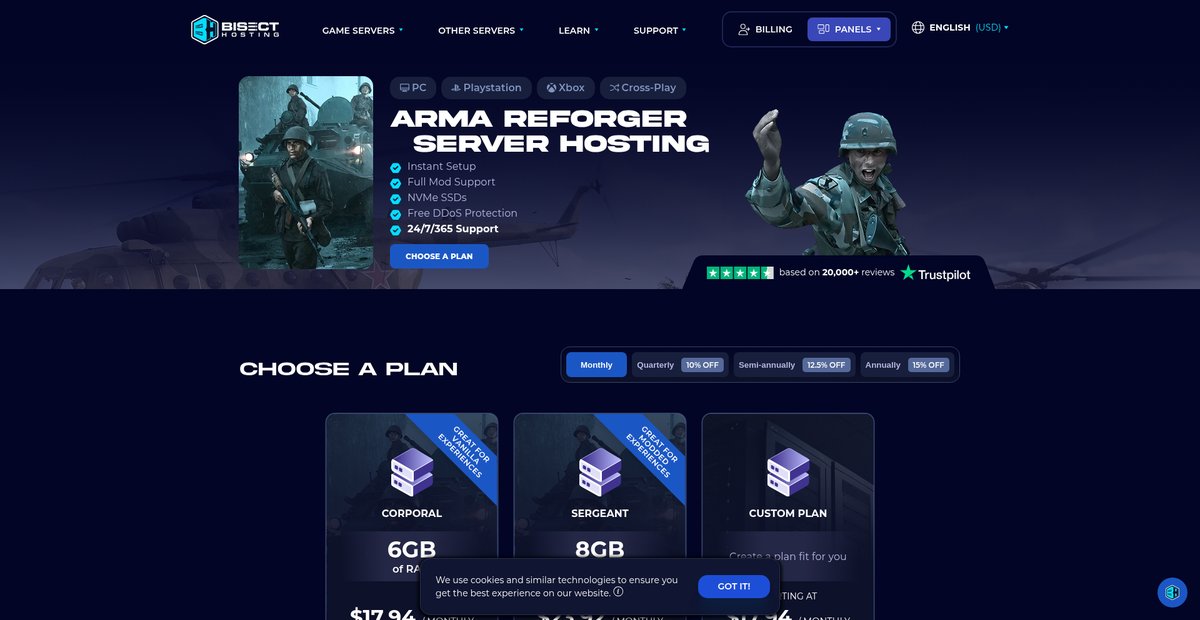 Arma Reforger Server Hosting Screenshot