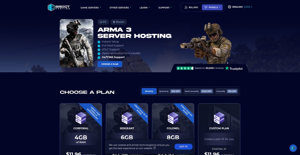 Arma 3 Server Hosting - BisectHosting Screenshot