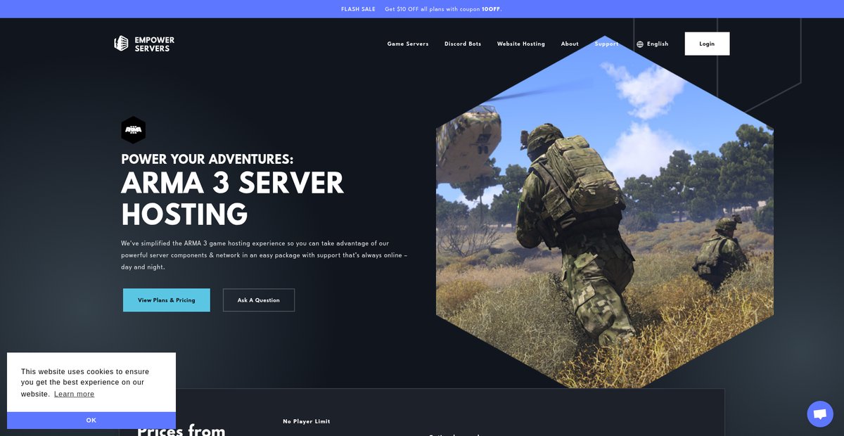 ARMA 3 Server Hosting From $9.99/Month Screenshot