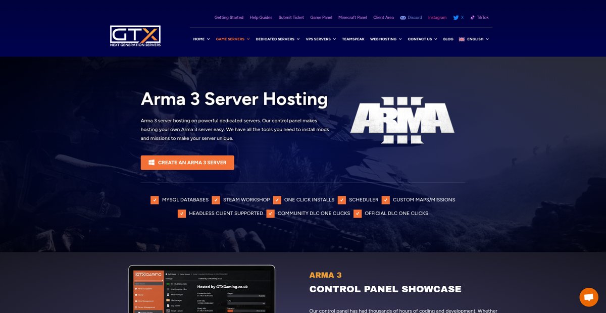 Arma 3 Server Hosting Screenshot