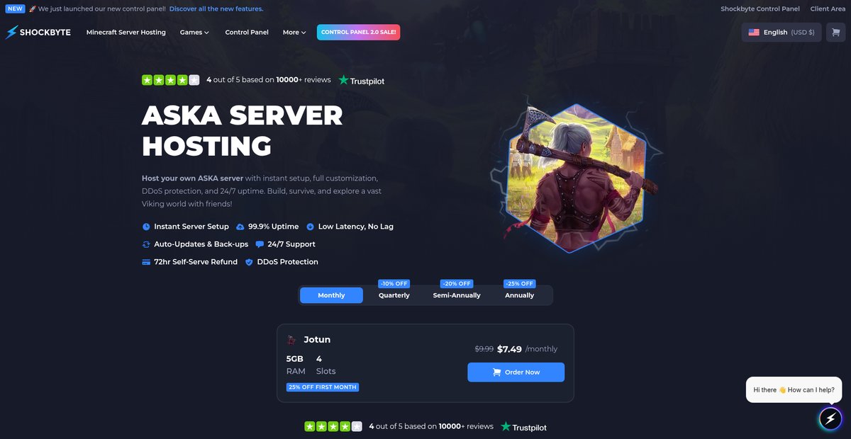 ASKA Server Hosting | Shockbyte Screenshot