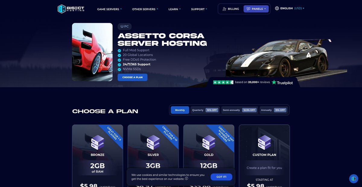 Assetto Corsa Server Hosting Screenshot