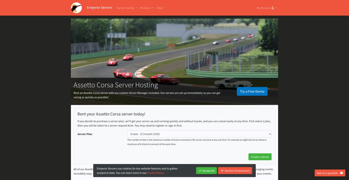 Assetto Corsa Servers Screenshot