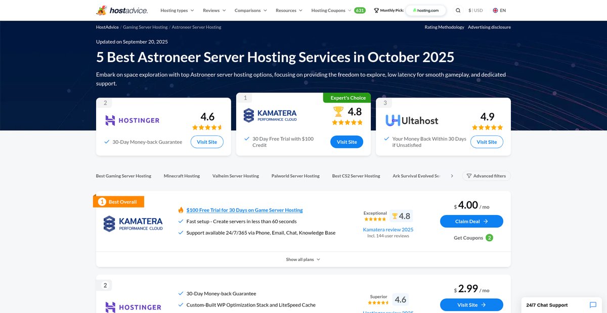 5 Best Astroneer Server Hosting Services in July 2025 Screenshot