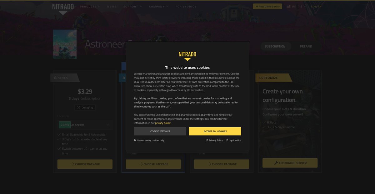 Astroneer Dedicated Server Rental Screenshot