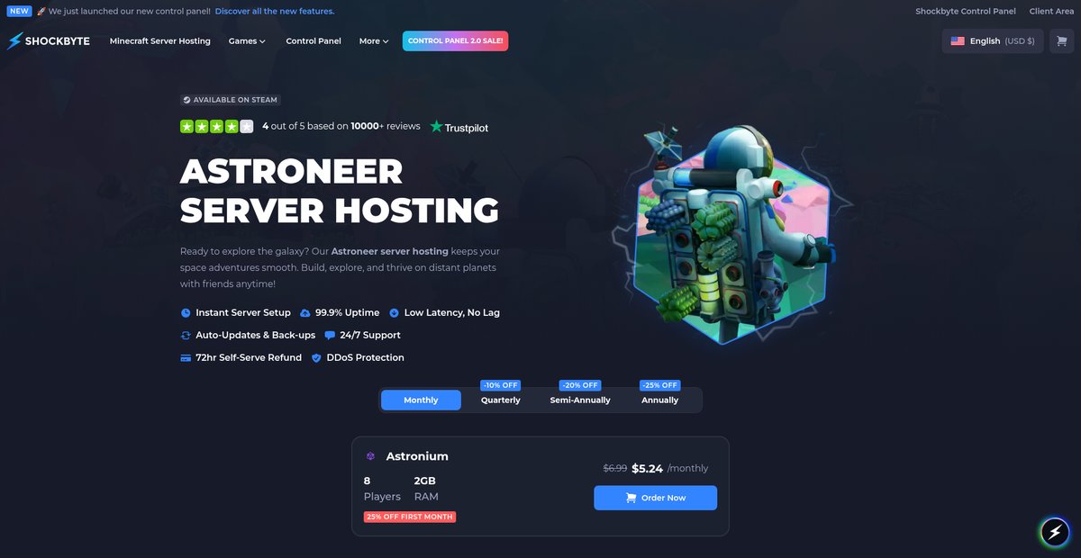 Astroneer Dedicated Server | Shockbyte Screenshot