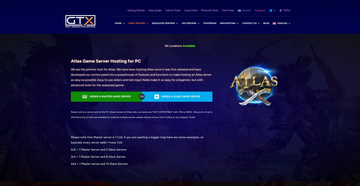 Atlas Game Server Hosting for PC Screenshot