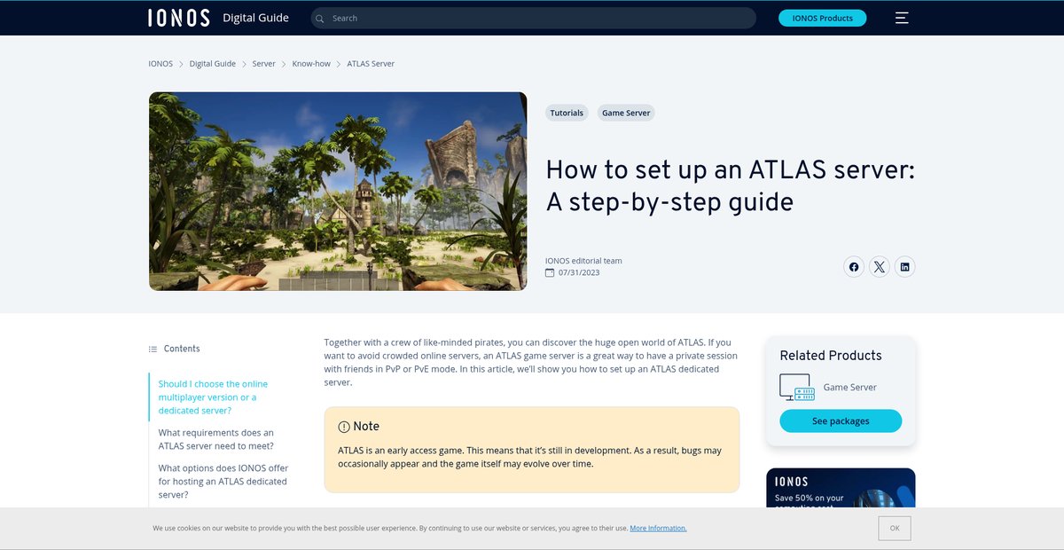 How to set up an ATLAS server: A step-by-step guide Screenshot