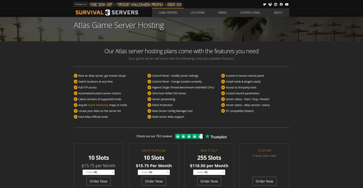 Atlas Game Server Hosting Screenshot
