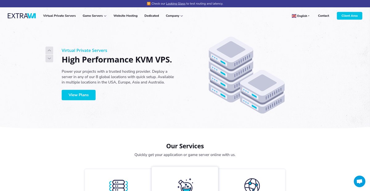 ExtraVM - Performance SSD VPS Hosting, Game Servers, Web Hosting Screenshot