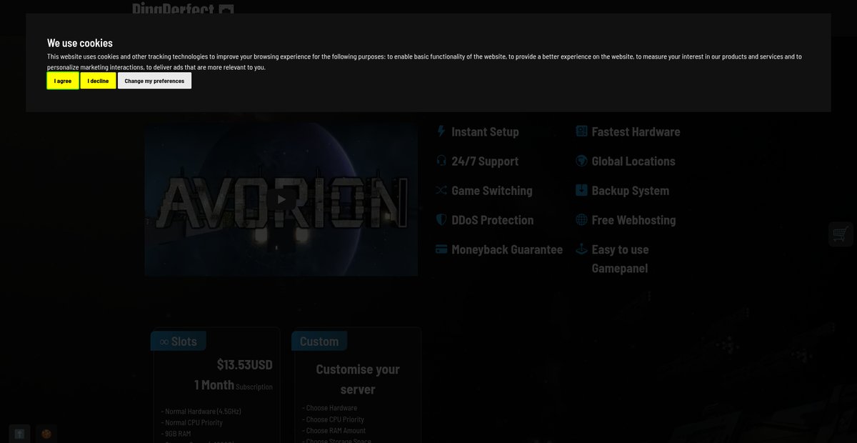 AVORION Game Server Hosting Screenshot