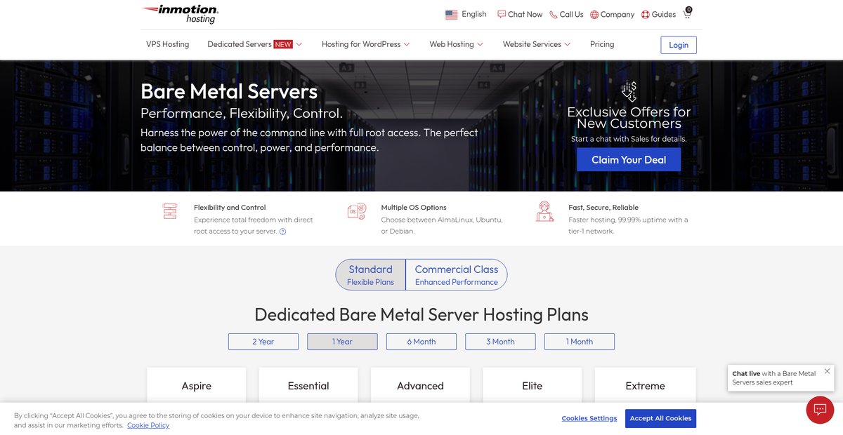 Bare Metal Servers Screenshot