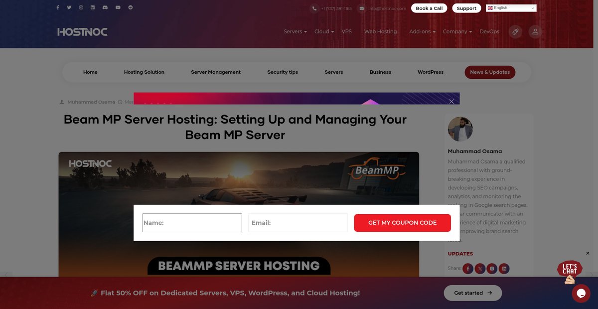 Beam MP Server Hosting: Setting Up And Managing Your Beam MP Server Screenshot