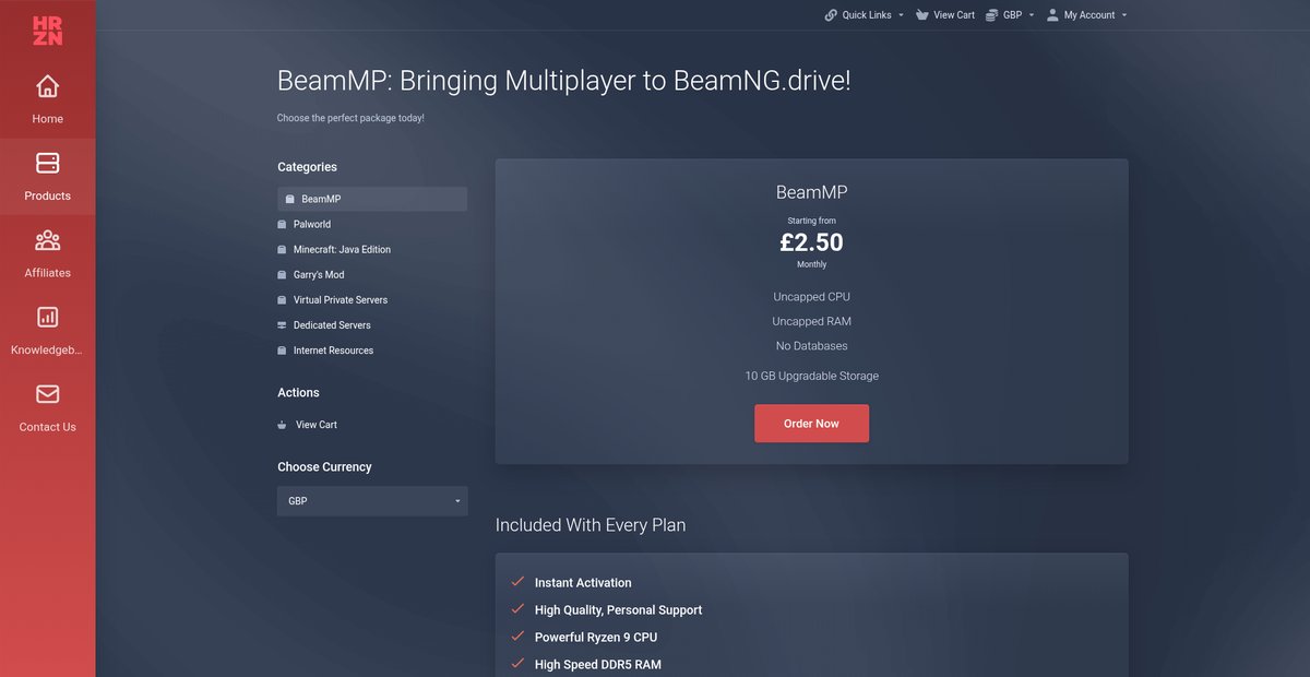 BeamMP - Horizon Hosting Screenshot