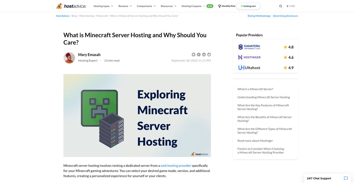 What is Minecraft Server Hosting and Why Should You Care? Screenshot