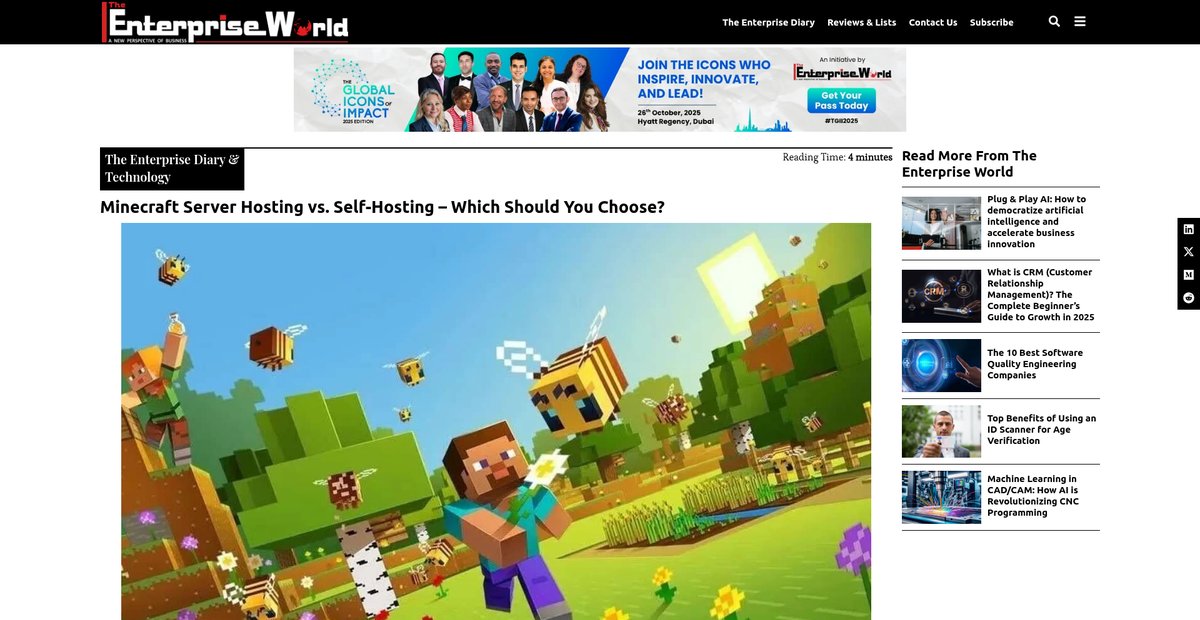 Minecraft Server Hosting vs. Self-Hosting – Which Should ... Screenshot