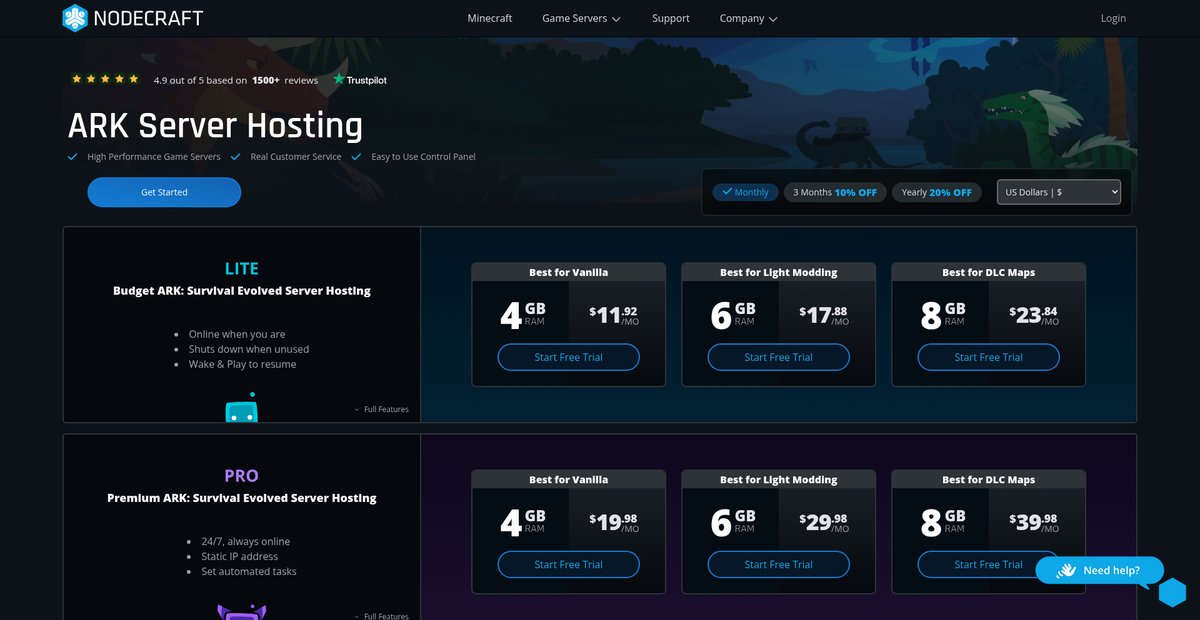 ARK Server Hosting - Free Trial! Screenshot
