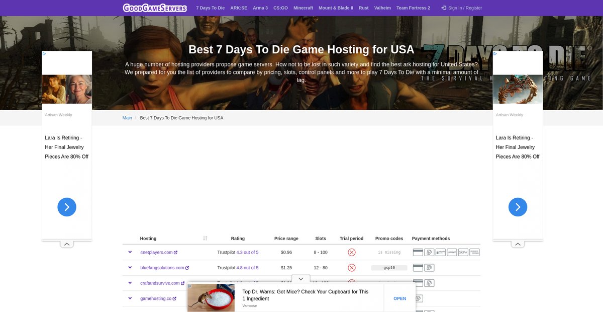 Best 7 Days To Die Game Hosting for USA Screenshot