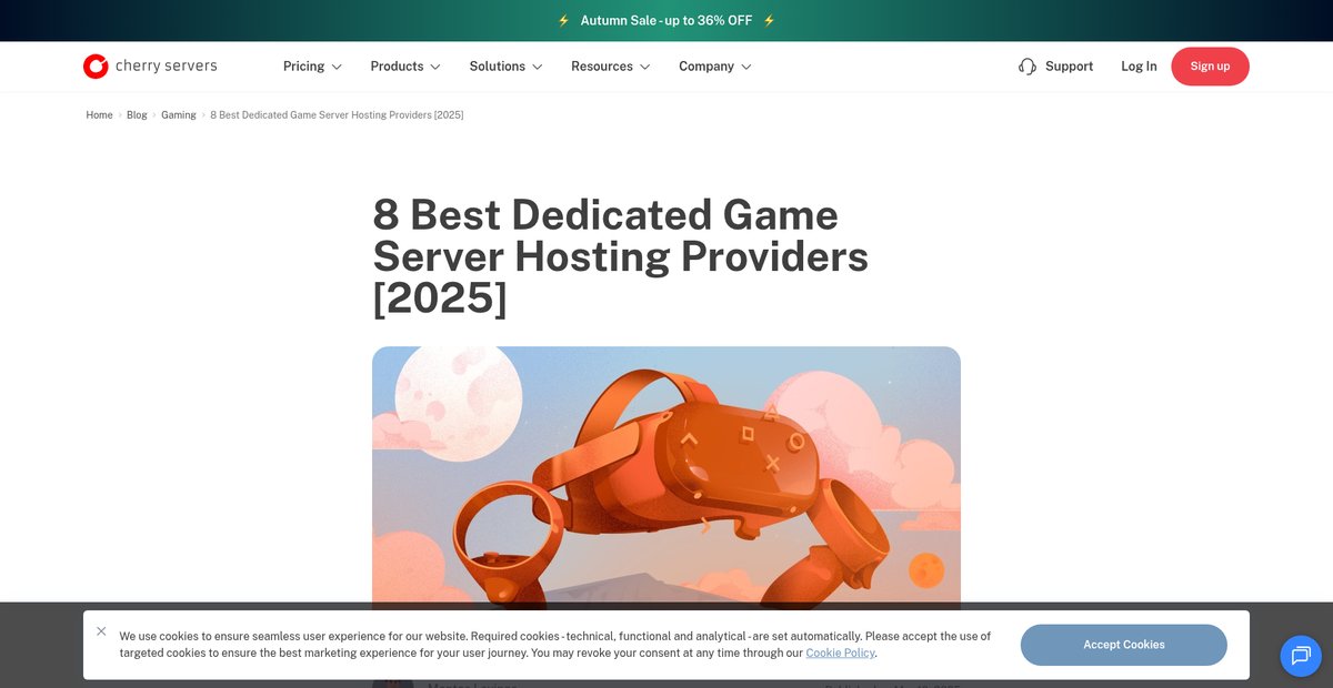 8 Best Dedicated Game Server Hosting Providers [2025] Screenshot