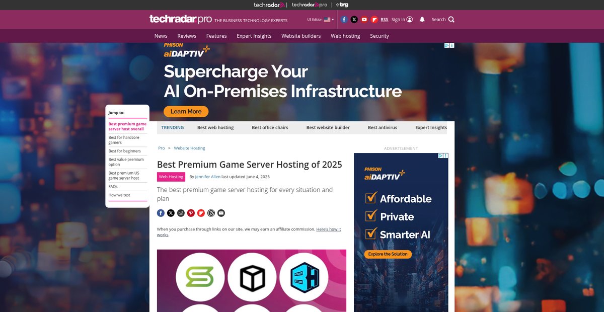 Best Premium Game Server Hosting of 2025 Screenshot