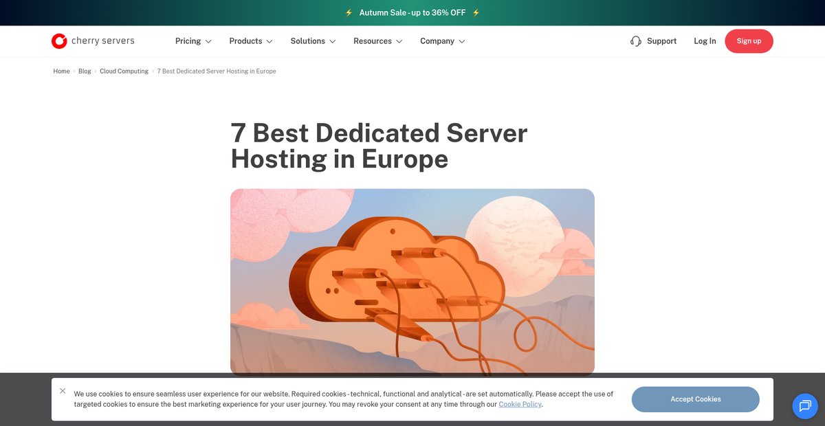 7 Best Dedicated Server Hosting in Europe Screenshot