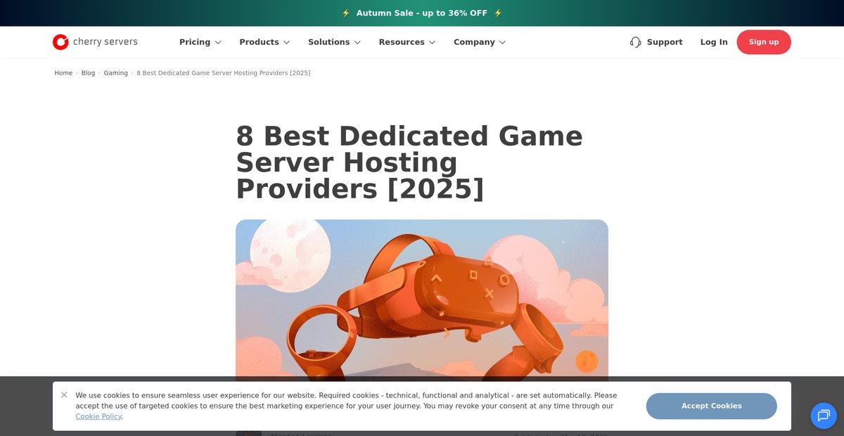 8 Best Dedicated Game Server Hosting Providers [2025] Screenshot