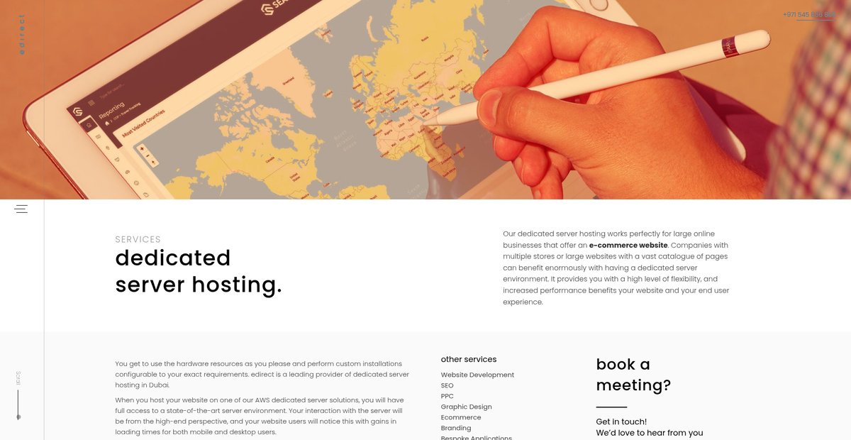 Dedicated Server Hosting Dubai Screenshot