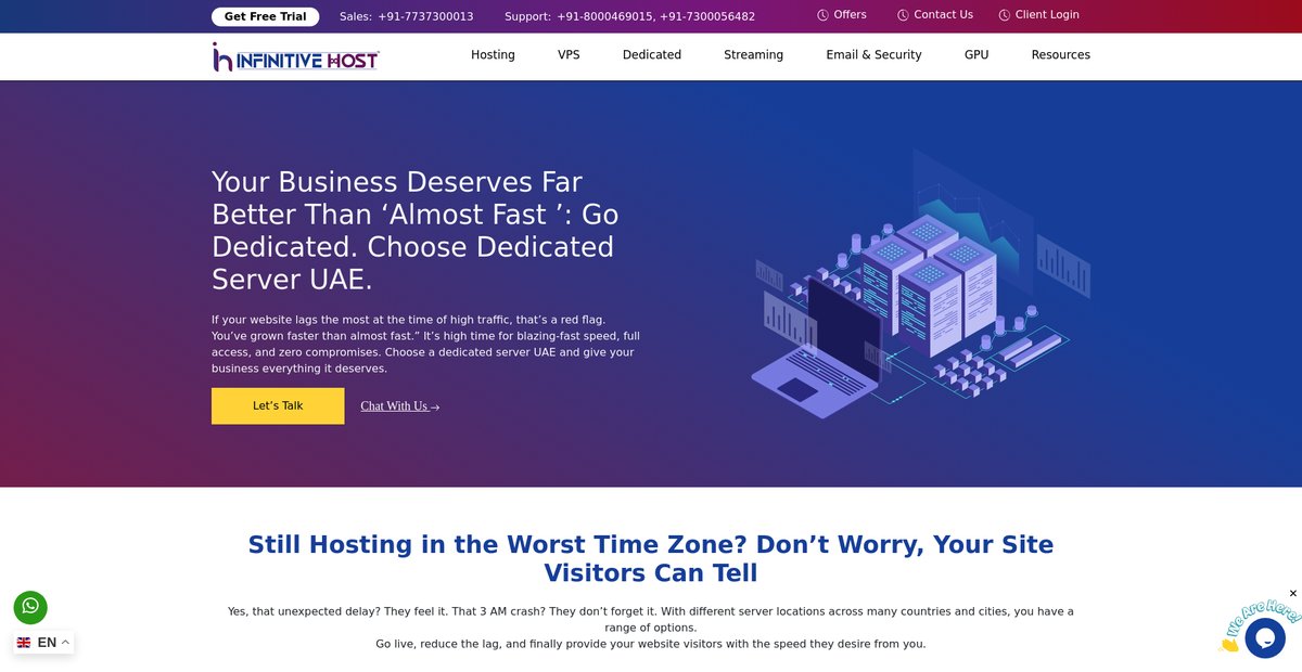 Dedicated Server in UAE: Elevate Performance and Security Screenshot